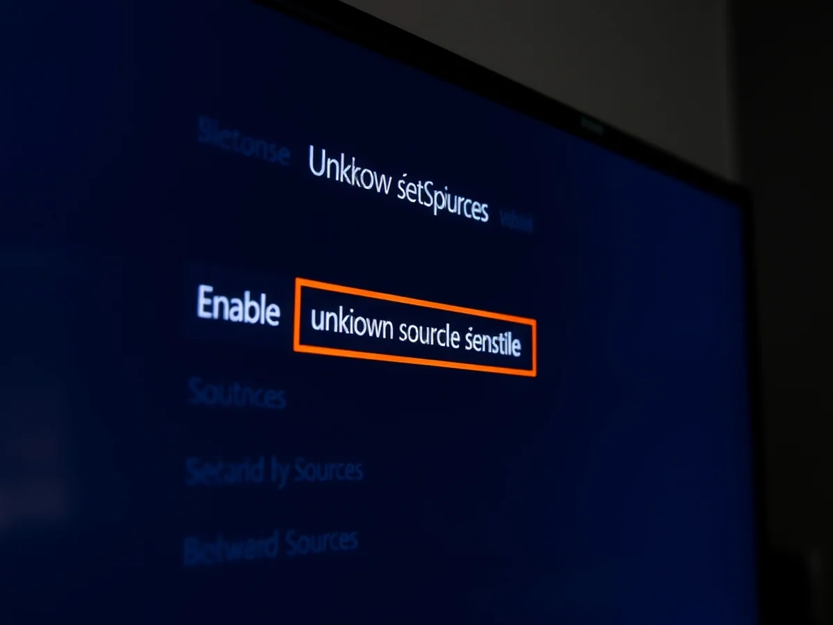 Enable Unknown Sources - how to install iptv on firestick uk
